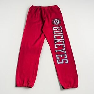 Vintage 80s Champion Ohio State Buckeyes Sweatpants Mens Large Red OSU Made USA